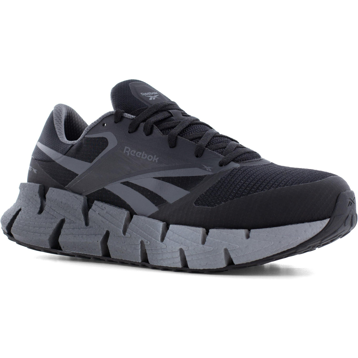 Reebok Men's FloatZig Composite Toe Athletic Work Shoe - Black - RB3031 7 / Medium / Brown - Overlook Boots