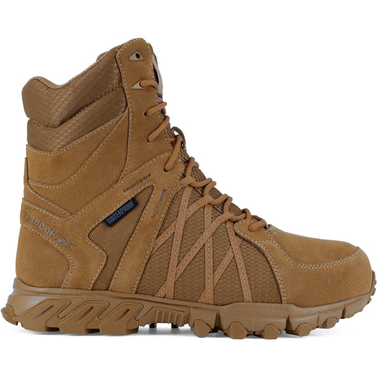 Reebok Men's Trailgrip Tactical 8" Composite Toe Waterproof Tactical Boot- Coyote- RB3461 - Overlook Boots