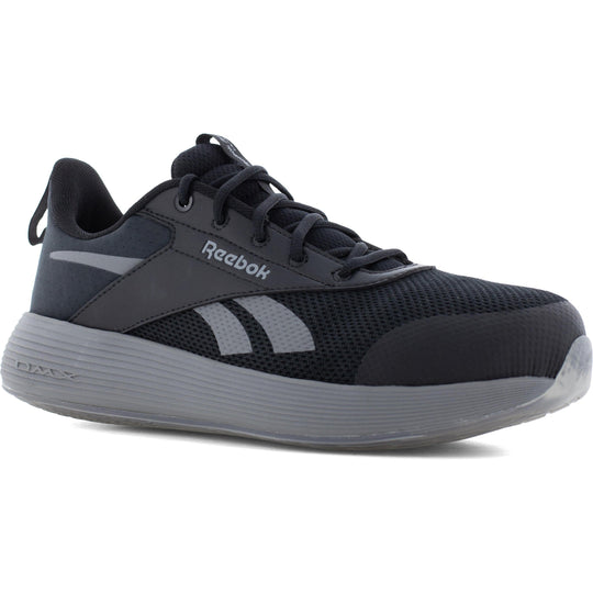 Reebok Men's DMXair Comfort+ Composite Toe Athletic Work Shoe- Black- RB3607 7 / Medium / Black - Overlook Boots