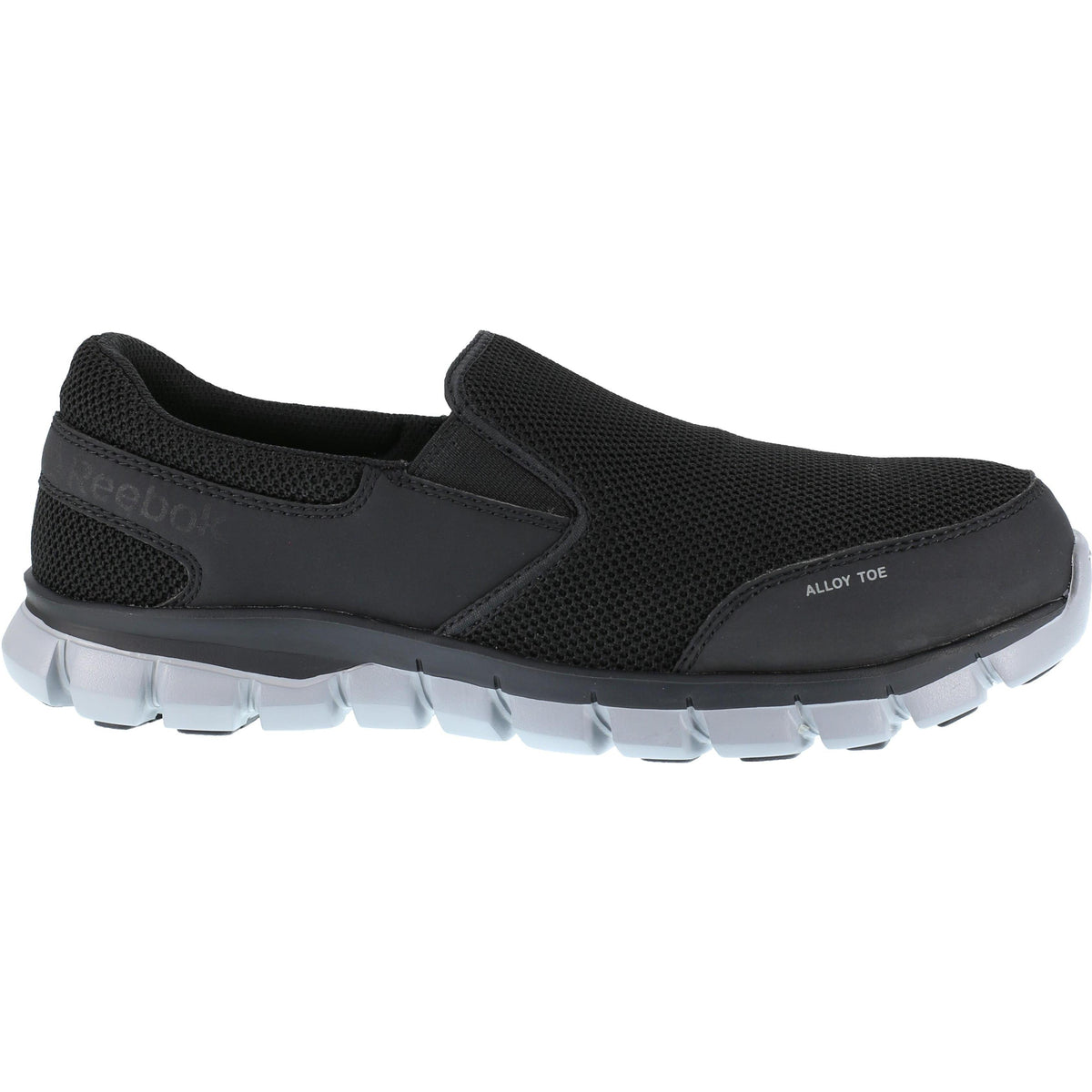 Reebok Men's Sublite Cushion Alloy Toe Athletic Work Shoe- Black- RB4037 7 / Medium / Black - Overlook Boots