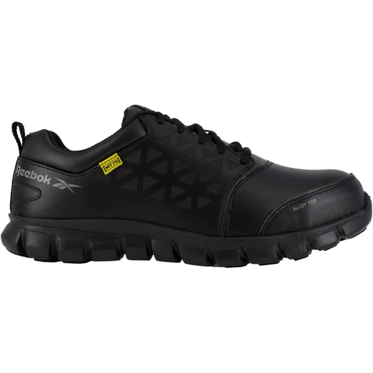 Reebok Men's Sublite Cushion Alloy Toe Met Guard Athletic Work Shoe - Black - RB4046 - Overlook Boots