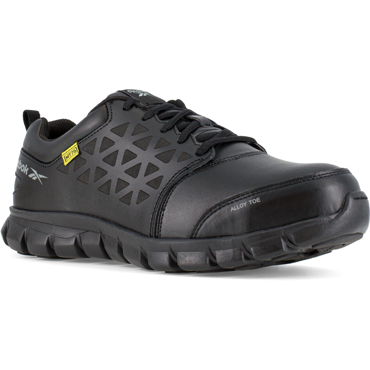 Reebok Men's Sublite Cushion Alloy Toe Athletic Work Shoe - Black - RB4046 3 / Medium / Black - Overlook Boots