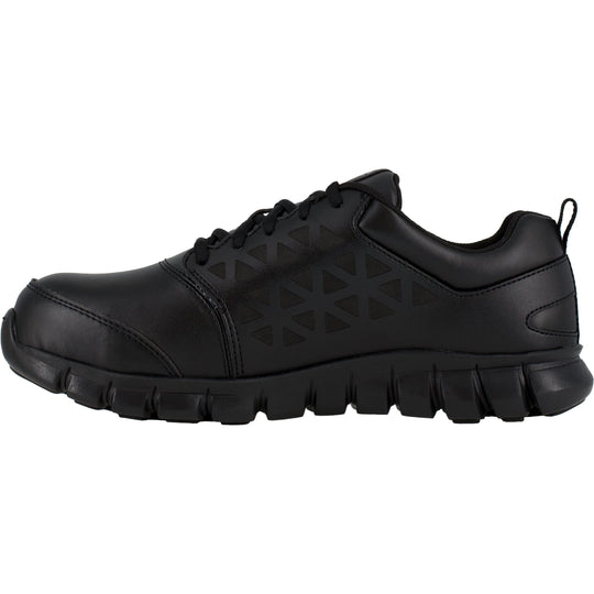 Reebok Men's Sublite Cushion Alloy Toe Met Guard Athletic Work Shoe - Black - RB4046 - Overlook Boots