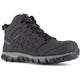 Reebok Men's Sublite Cushion Comp Toe Mid Cut Athletic Work Shoe - Black - RB4060 4 / Medium / Black - Overlook Boots