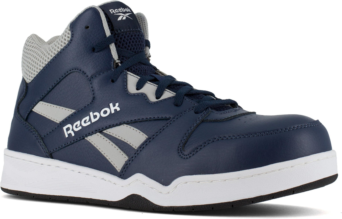 Reebok Men's High Top Comp Toe Sneaker Work Shoe - Navy/Grey - RB4133 7 / Medium / Navy/Grey - Overlook Boots
