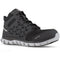 Reebok Women's Sublite Cushion Alloy Toe Athletic Work Shoe - Black - RB411 6 / Medium / Black - Overlook Boots