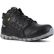 Reebok Men's Sublite Cushion Alloy Toe Metguard Athletic Work Shoe- Black- RB4143 4 / Medium / Black - Overlook Boots