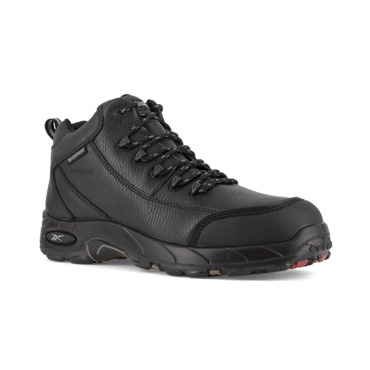 Reebok Women's Tiahawk Composite Toe Waterproof Sport Work Boot - Black - RB455 6 / Medium / Black - Overlook Boots