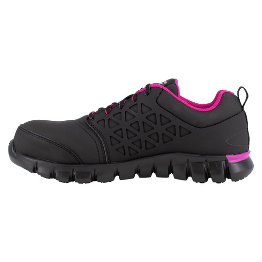 Reebok Women's Sublite Cushion Composite Toe Athletic Work Shoe - Black - RB491 - Overlook Boots