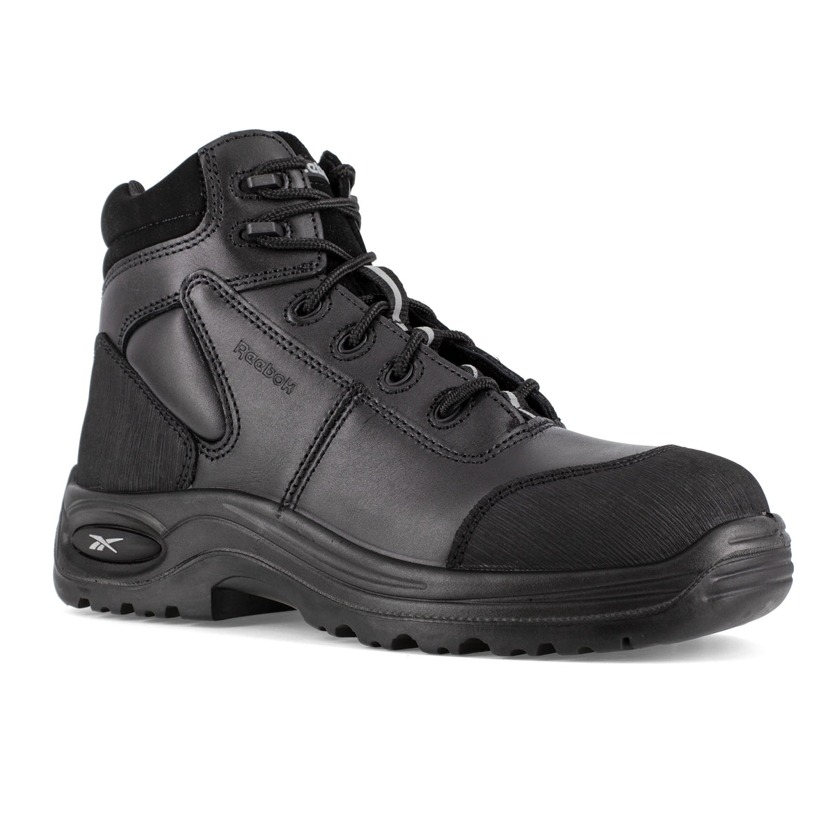 Reebok Women's Trainex 6" Composite Toe Sport Work Boot - Black - RB750 6 / Medium / Black - Overlook Boots