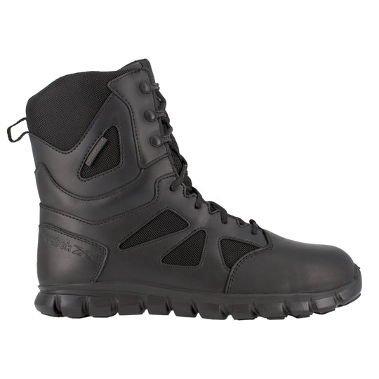 Reebok Men's Sublite Cushion 8" Composite Toe Waterproof Tactical Duty Boot - Black - RB8807 - Overlook Boots
