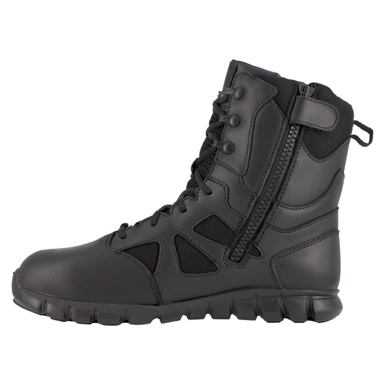 Reebok Men's Sublite Cushion 8" Composite Toe Waterproof Tactical Duty Boot - Black - RB8807 - Overlook Boots