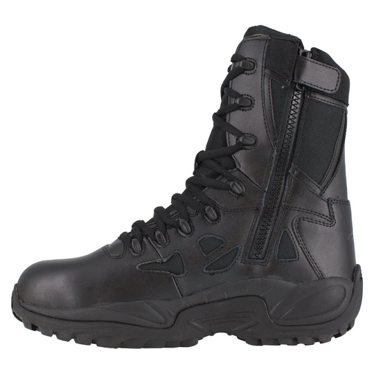 Reebok Women's Rapid Response RB 8" Composite Toe Stealth Duty Work Boot - Black - RB874 - Overlook Boots