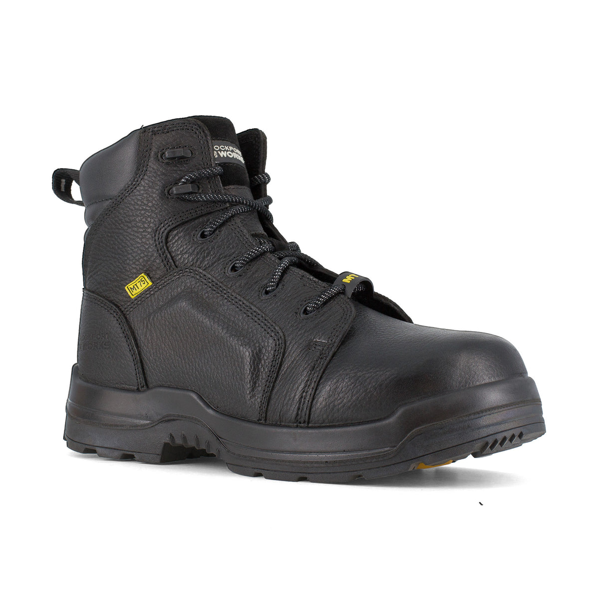 Rockport Men's More Energy 6" Plain Toe Cushguard Work Boot - Black - RK6465 - Overlook Boots