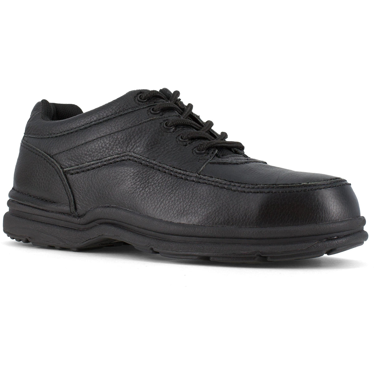 Rockport Men's World Tour Steel Toe Five Eye Tie Oxford Shoe - Black - RK6761 7 / Medium / Black - Overlook Boots