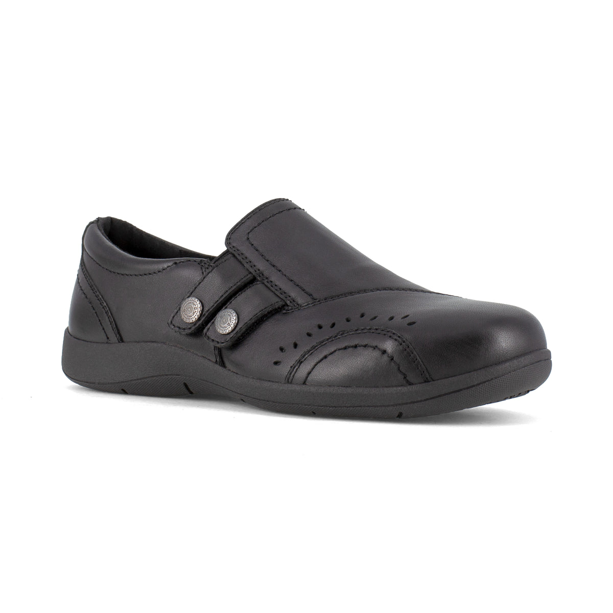 Rockport Women's Daisey Alloy Toe Slip Resistant Slip-On Work Shoe - Black - RK761 6 / Medium / Black - Overlook Boots
