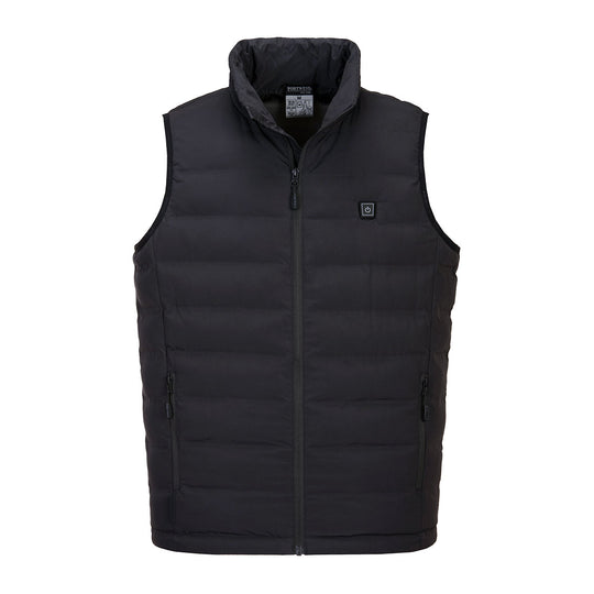 Portwest Ultrasonic Heated Tunnel Bodywarmer - Black - S558 Small / Black - Overlook Boots
