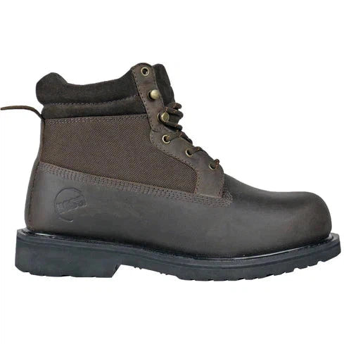 Hoss Scout Bota de Servicio para Hombre, Punta de Acero - Café - 60215 - Imagen 2