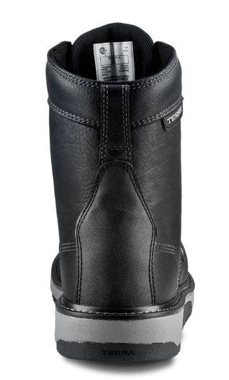 Terra Men's Ironstone 8" Composite Toe Waterproof Safety Work Boot - Black - 839FBK - Overlook Boots