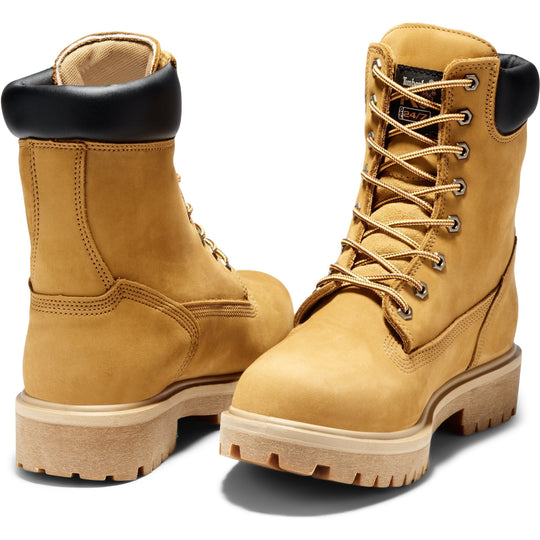 Timberland PRO Men's Direct Attach 8" Steel Toe Waterproof 400G Insulated Work Boot - Brown - TB126002713 - Overlook Boots