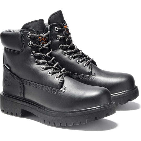 Timberland PRO Men's Direct Attach 6" Soft Toe Waterproof 200G Insulated Work Boot - Black - TB126036001 7 / Medium / Black - Overlook Boots