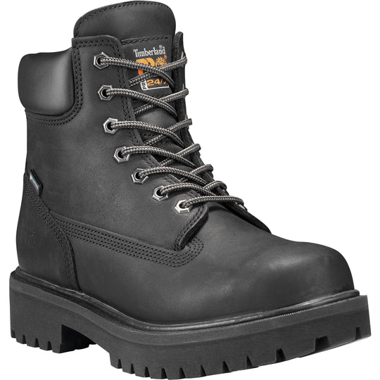 Timberland PRO Men's Direct Attach 6" Soft Toe Waterproof 200G Insulated Work Boot - Black - TB126036001 - Overlook Boots