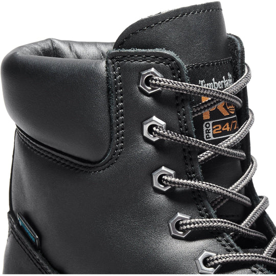 Timberland PRO Men's Direct Attach 6" Soft Toe Waterproof 200G Insulated Work Boot - Black - TB126036001 - Overlook Boots