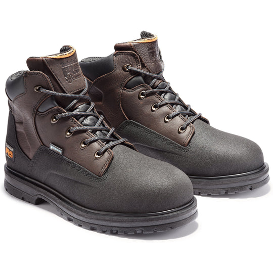 Timberland PRO Men's Powerwelt 6" Steel Toe Waterproof Work Boot - Brown - TB147001242 7 / Medium / Brown - Overlook Boots