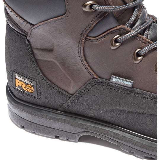 Timberland PRO Men's Powerwelt 6" Steel Toe Waterproof Work Boot - Brown - TB147001242 - Overlook Boots