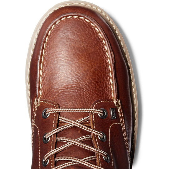 Timberland PRO Men's Barstow Wedge 6" Moc Toe Alloy Toe Work Boot - Rust - TB188559214 - Overlook Boots