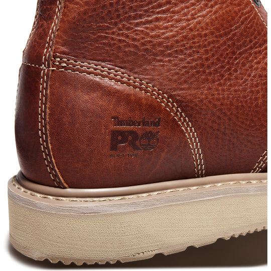 Timberland PRO Men's Barstow Wedge 6" Soft Toe Work Boot - Rust - TB189647214 - Overlook Boots