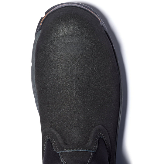 Timberland PRO Men's Stockdale 8" Alloy Toe Waterproof Pull-on Work Boot - Black - TB1A1AXG001 - Overlook Boots