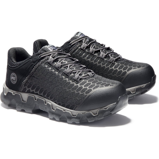 Timberland PRO Women's Powertrain Sport Alloy Toe SD+ Work Shoe - Black - TB1A1B7F001 5.5 / Medium / Black - Overlook Boots