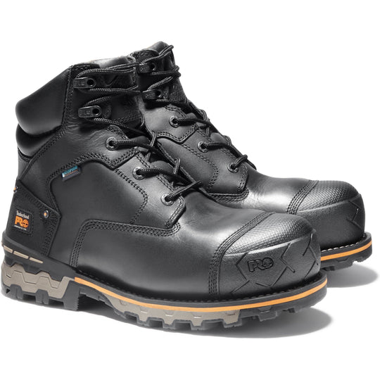 Timberland PRO Men's Boondock 6" Composite Toe Waterproof Work Boot TB1A1FZP001 7 / Medium / Black - Overlook Boots