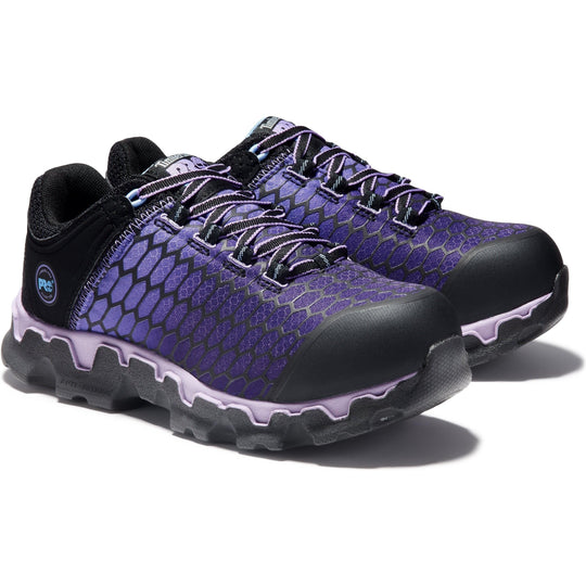 Timberland PRO Women's Powertrain Sport Alloy Toe SD+ Work Shoe - Black/Purple - TB1A1H1S001 5.5 / Medium / Black/Purple - Overlook Boots