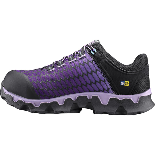 Timberland PRO Women's Powertrain Sport Alloy Toe SD+ Work Shoe - Black/Purple - TB1A1H1S001 - Overlook Boots