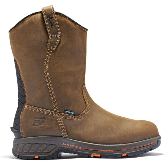 Timberland PRO Men's Helix Heavy Duty Composite Toe Waterproof Wellington Work Boot - Brown - TB1A1XFX214 - Overlook Boots