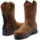Timberland PRO Men's Helix Heavy Duty Composite Toe Waterproof Wellington Work Boot - Brown - TB1A1XFX214 - Overlook Boots