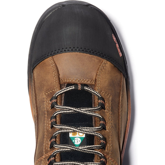 Timberland PRO Men's Bosshog 6" Composite Toe Waterproof Work Boot - Brown/Orange - TB1A1XK1214 - Overlook Boots