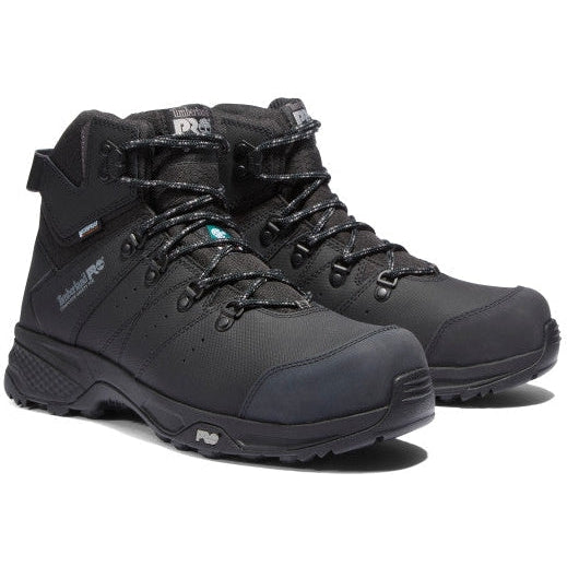 Timberland PRO Men's Switchback CSA Composite Toe Waterproof Hiker Work Boot - Black - TB1A2CB8001 7 / Medium / Black - Overlook Boots