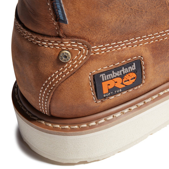 Timberland PRO Men's Gridworks 6" Soft Toe Waterproof Work Boot - Golden Brown - TB1A2AXR214 - Overlook Boots