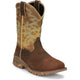 Tony Lama Men's Roustabout 11" Steel Toe Waterproof Western Work Boot - Brown - TW5006 7 / Medium / Brown - Overlook Boots