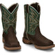 Tony Lama Men's Bartlett 11" Steel Toe Waterproof Western Work Boot -Brown- RR3360 - Overlook Boots