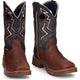Tony Lama Men's Force 11" Wide Square Composite Toe Waterproof Western Work Boot -Brown- TW3402 - Overlook Boots
