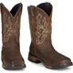 Tony Lama Men's Anchor 11" Composite Toe Waterproof Western Work Boot -Brown- TW3415 - Overlook Boots