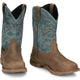 Tony Lama Men's Roustabout 11" Steel Toe Waterproof Western Work Boot - Tan - TW5008 - Overlook Boots