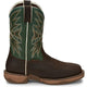 Tony Lama Men's Bartlett 11" Steel Toe Waterproof Western Work Boot -Brown- RR3360 - Overlook Boots