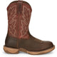 Tony Lama Men's Rasp 11" Wide Round Toe Waterproof Western Work Boot- Brown- RR3362 - Overlook Boots