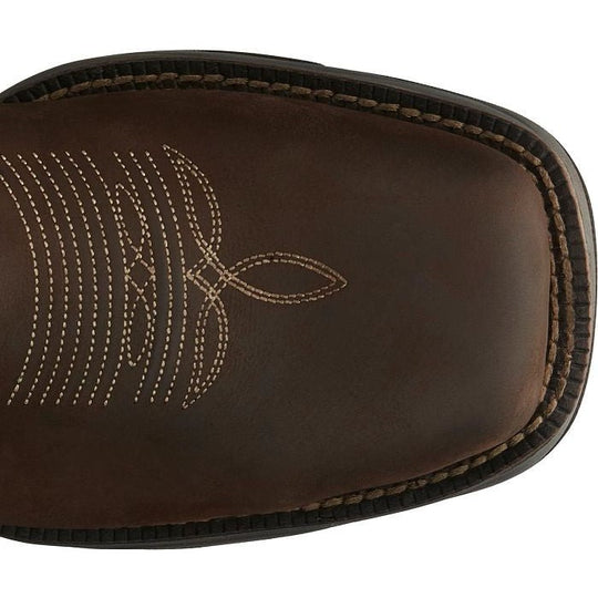 Tony Lama Men's Junction 11" Steel Toe Waterproof Western Work Boot -Brown- RR3352 - Overlook Boots