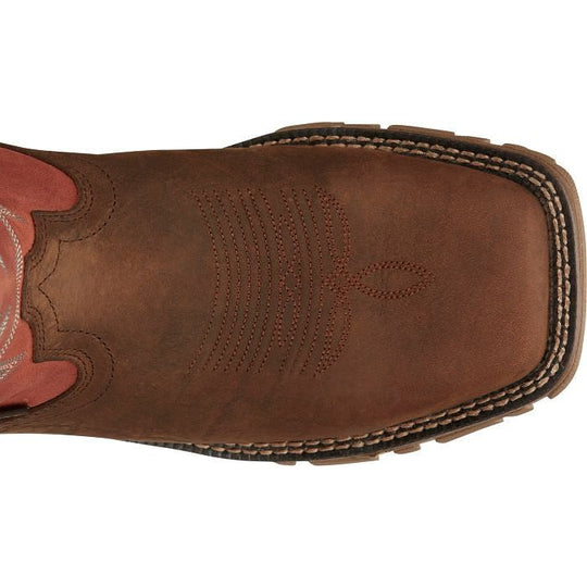 Tony Lama Men's Roustabout 11" Steel Toe Waterproof Western Work Boot -Brown- TW5007 - Overlook Boots
